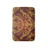 Tapis De Bain Damas rouge et or 1 (Devant (Vertical))