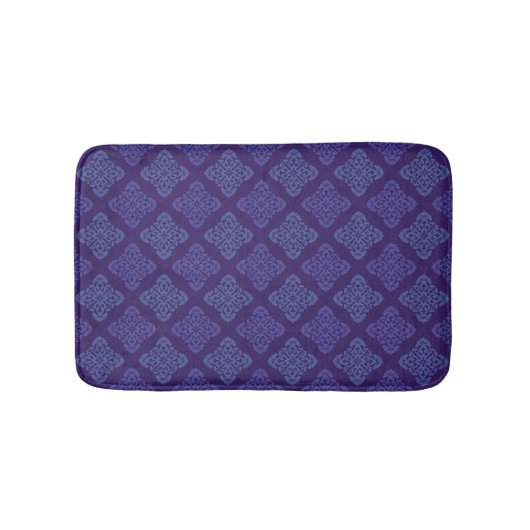 Tapis De Bain Damas Violet Et Bleu (Devant)