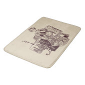 Tapis De Bain dame boit du thé (Angle)