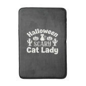 Tapis De Bain Dame de chat effrayante Halloween_1 (Devant (Vertical))