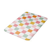 Tapis De Bain Damier Coloré (Angle)