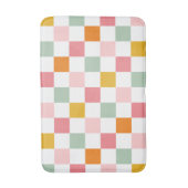Tapis De Bain Damier Coloré (Devant (Vertical))