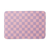 Tapis De Bain Damier lilas et rose (Devant)