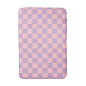 Tapis De Bain Damier lilas et rose (Devant (Vertical))