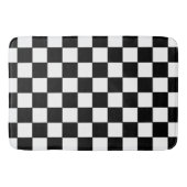 Tapis De Bain Damier noir et blanc (Devant)