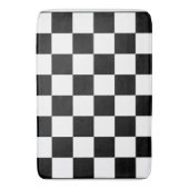 Tapis De Bain Damier noir et blanc (devant Vertical)