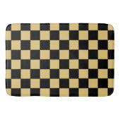 Tapis De Bain Damier noir et or (Devant)