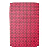 Tapis De Bain Damier Rouge Noir (devant Vertical)