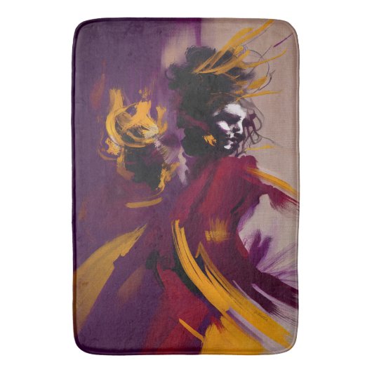 Tapis De Bain Dance Of The Mind – Expressive Abstract Figure (devant Vertical)