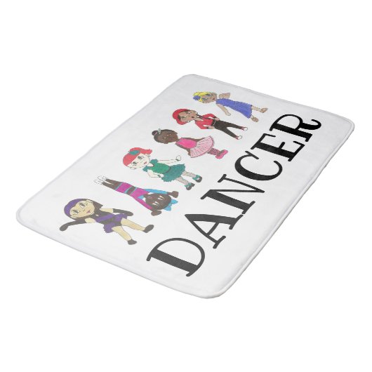 Tapis De Bain DANCER Ballet Tap Jazz Hip hop Lyrical Acro Studio (Angle)