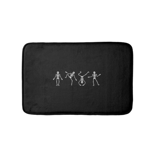 Tapis De Bain Dancing Skeleton Halloween (Devant)