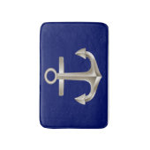 Tapis de bain d'Ancre de bleu marine (Devant (Vertical))