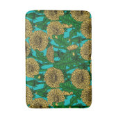 Tapis De Bain Dandelions sur turquoise (Devant (Vertical))