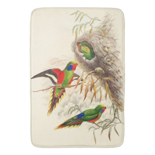 Tapis de bain d'animaux de faune d'oiseaux de (devant Vertical)