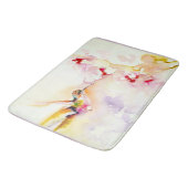 Tapis De Bain "Dans" la copie rose de colibri (Angle)