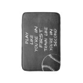 Tapis De Bain Dans la première motivation de base-ball (Devant (Vertical))