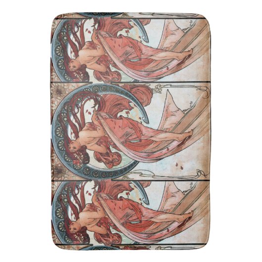 Tapis De Bain Danse d'Alfons Mucha 1898 (devant Vertical)