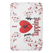 Tapis De Bain Danse I Heart Tap (devant Vertical)