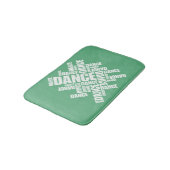 Tapis De Bain Danse typographique (Angle)
