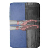Tapis De Bain Danseur De Ballet Avec Chaussures Roses (devant Vertical)