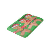 Tapis De Bain Danseurs de pain d'épice de Noël (Angle)