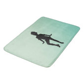 Tapis De Bain Danseuse verte la plus mignonne (Angle)