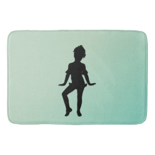 Tapis De Bain Danseuse verte la plus mignonne