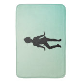 Tapis De Bain Danseuse verte la plus mignonne (devant Vertical)