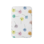 Tapis De Bain Dansons | Motif floral aquarelle (Devant (Vertical))