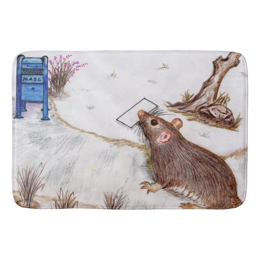 Tapis de bain d'aquarium populaire de boîte aux (Devant)