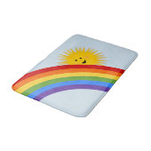 Tapis de bain d'arc-en-ciel et de soleil (Angle)