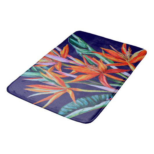 Tapis de bain d'art tropical (Angle)