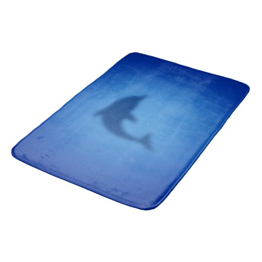 Tapis De Bain Dauphin bleu (Angle)