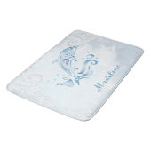 Tapis De Bain Dauphin Bleu Tapis Bain Personnalisé (Angle)