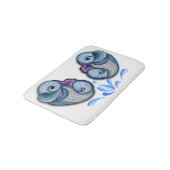 Tapis De Bain Dauphins Abstraits (Angle)