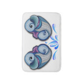 Tapis De Bain Dauphins Abstraits (Devant (Vertical))