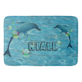 Tapis De Bain Dauphins et bulles amusants (Devant)