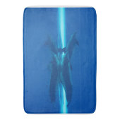 Tapis De Bain Dauphins et réflexion, océan bleu (devant Vertical)
