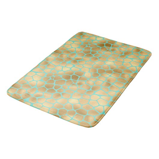 Tapis De Bain De Beaux Spots De Giraffe (Angle)