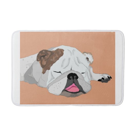 tapis de bain de bouledogue (Devant)