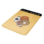 Tapis de bain de boules de sport (Angle)