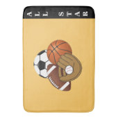 Tapis de bain de boules de sport (devant Vertical)