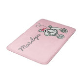 Tapis de bain de caniche personnalisé (Angle)