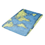 Tapis de bain de carte du monde (Angle)