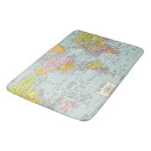 Tapis de bain de carte du monde (Angle)