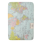 Tapis de bain de carte du monde (devant Vertical)