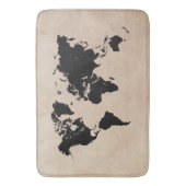 tapis de bain de carte du monde grand (devant Vertical)