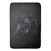 Tapis de bain de chat noir (devant Vertical)