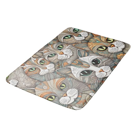 tapis de bain de chats apaisants (Angle)