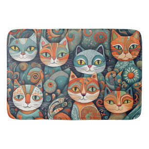 tapis de bain de chats apaisants